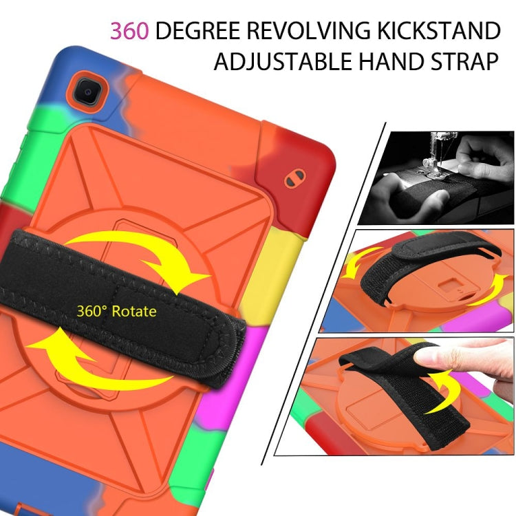 For Samsung Galaxy Tab A7 10.4 (2020) T500 Contrast Color Silicone + PC Combination Case with Holder(Camouflage Orange) - Other Galaxy Tab PC by buy2fix | Online Shopping UK | buy2fix