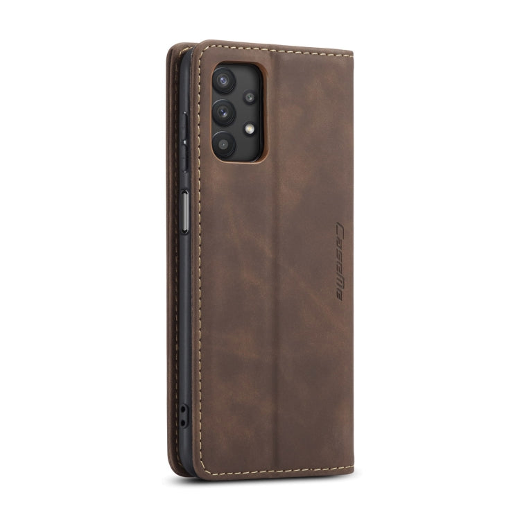 For Samsung Galaxy A32 5G CaseMe 013 Multifunctional Horizontal Flip Leather Case with Holder & Card Slot & Wallet(Coffee) - Galaxy Phone Cases by CaseMe | Online Shopping UK | buy2fix