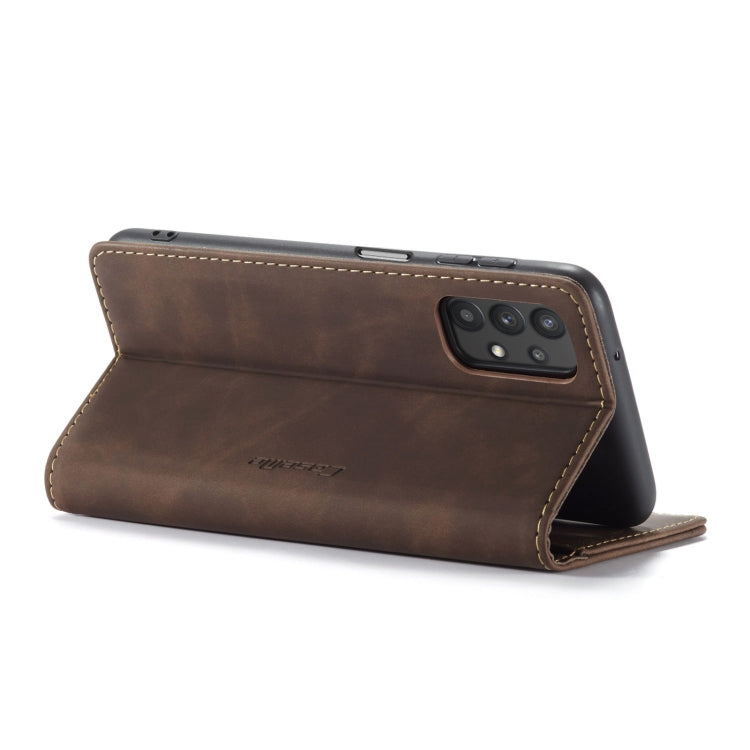For Samsung Galaxy A32 5G CaseMe 013 Multifunctional Horizontal Flip Leather Case with Holder & Card Slot & Wallet(Coffee) - Galaxy Phone Cases by CaseMe | Online Shopping UK | buy2fix
