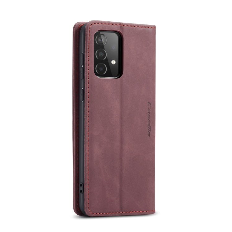 For Samsung Galaxy A52 5G / 4G CaseMe 013 Multifunctional Horizontal Flip Leather Case with Holder & Card Slot & Wallet(Wine Red) - Galaxy Phone Cases by CaseMe | Online Shopping UK | buy2fix