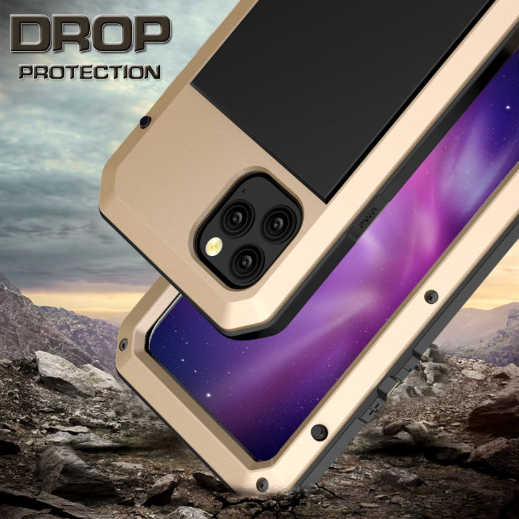 For iPhone 11 Pro Metal Armor Triple Proofing Protective Case(Gold) - iPhone 11 Pro Cases by buy2fix | Online Shopping UK | buy2fix