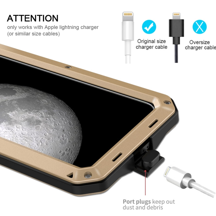 For iPhone 11 Pro Metal Armor Triple Proofing Protective Case(Gold) - iPhone 11 Pro Cases by buy2fix | Online Shopping UK | buy2fix