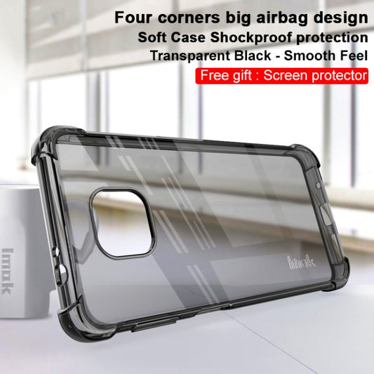 For Motorola Moto G Power (2021) IMAK All Coverage Shockproof Airbag TPU Case(Transparent Black) - Motorola Cases by imak | Online Shopping UK | buy2fix