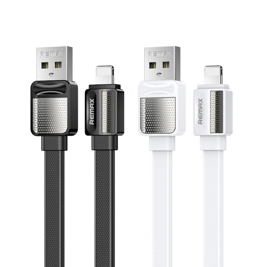 Remax RC-154i 2.4A 8 Pin Platinum Pro Charging Data Cable, Length: 1m (Black) by REMAX