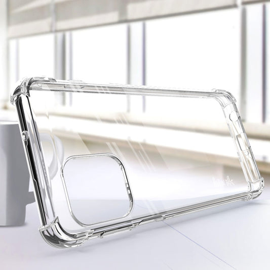 For Motorola Moto Edge S IMAK All-inclusive Shockproof Airbag TPU Case with Screen Protector(Transparent) - Motorola Cases by imak | Online Shopping UK | buy2fix