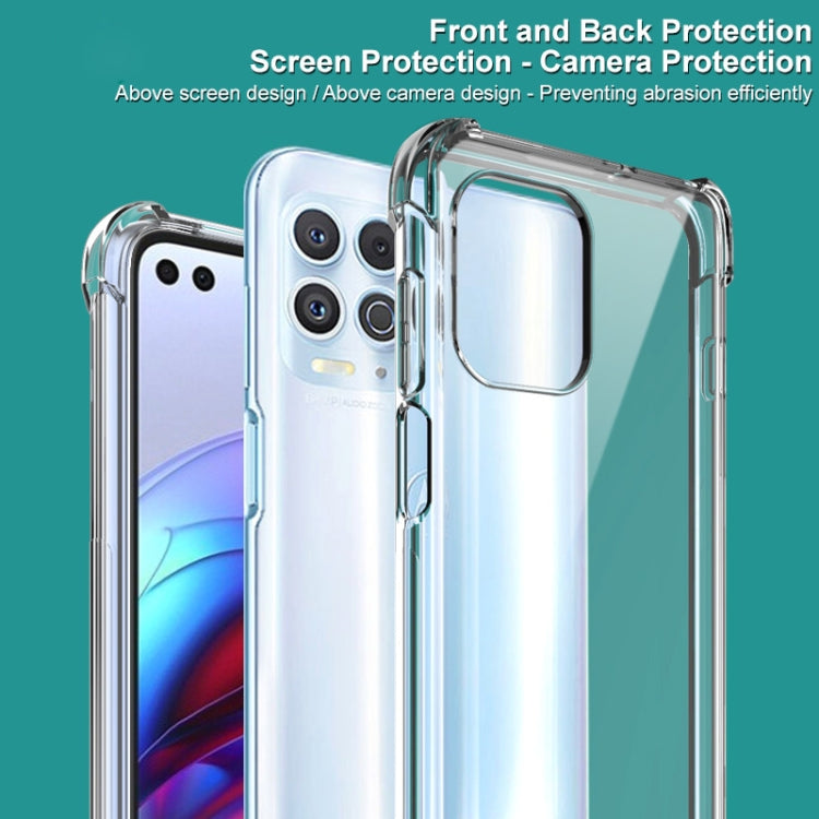 For Motorola Moto Edge S IMAK All-inclusive Shockproof Airbag TPU Case with Screen Protector(Transparent) - Motorola Cases by imak | Online Shopping UK | buy2fix