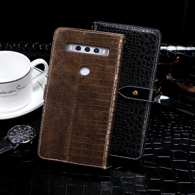For TCL 10 SE idewei Crocodile Texture Horizontal Flip Leather Case with Holder & Card Slots & Wallet(Dark Blue) - More Brand by idewei | Online Shopping UK | buy2fix