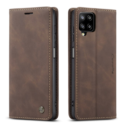 For Samsung Galaxy A12 CaseMe 013 Multifunctional Horizontal Flip Leather Case with Holder & Card Slot & Wallet(Coffee) by CaseMe