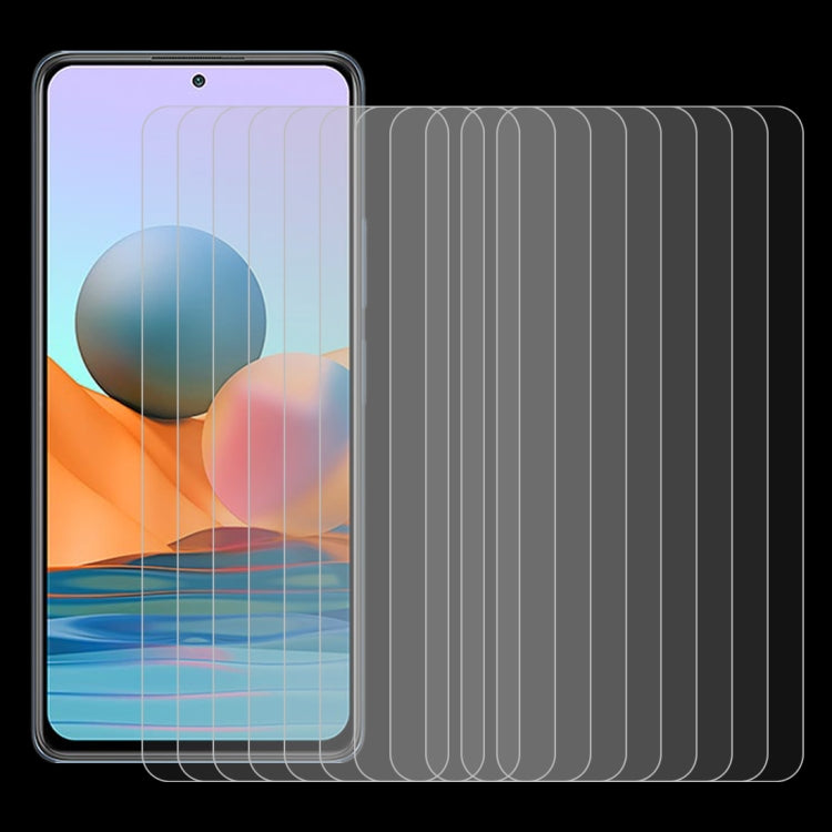 For Xiaomi Redmi Note 10 Pro Max 10 PCS 0.26mm 9H 2.5D Tempered Glass Film by buy2fix