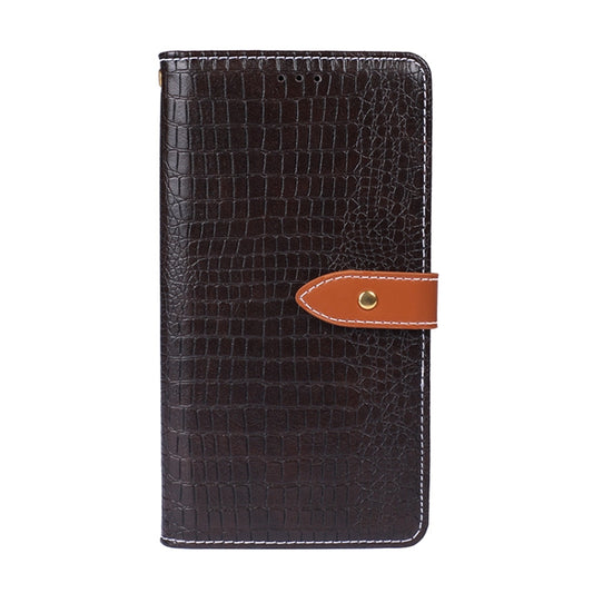 For Blackview A80S idewei Crocodile Texture Horizontal Flip Leather Case with Holder & Card Slots & Wallet(Dark Brown) by idewei