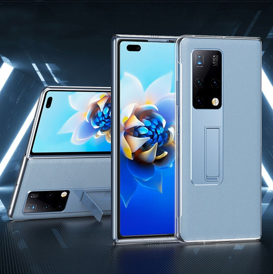 For Huawei Mate X2 Transparent Protective Case wth Invisible Holder(Blue) - Huawei Cases by buy2fix | Online Shopping UK | buy2fix