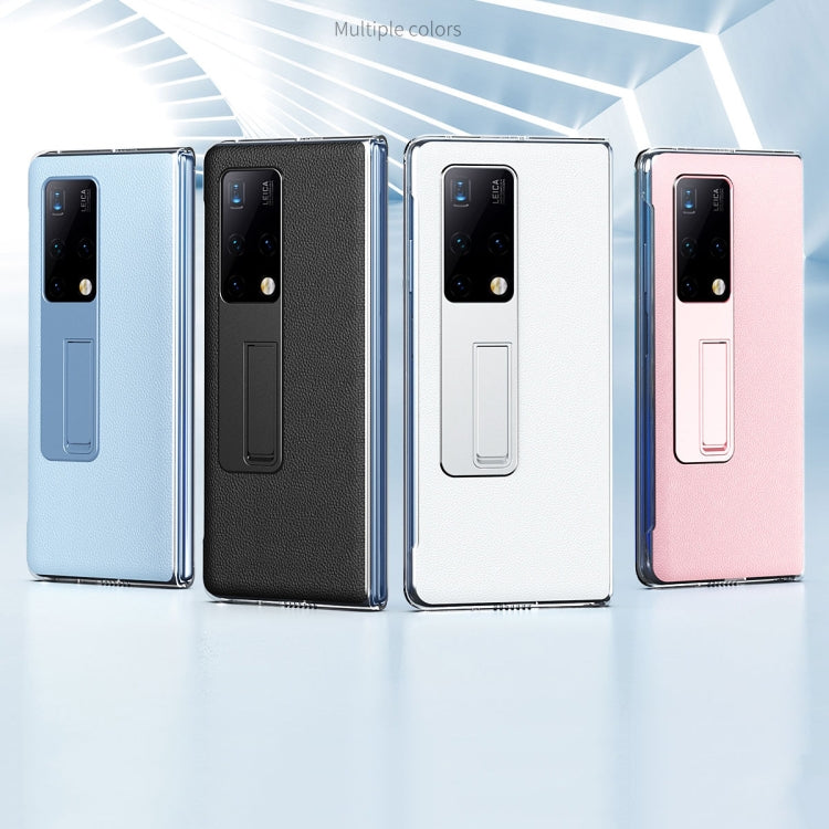 For Huawei Mate X2 Transparent Protective Case wth Invisible Holder(Pink) - Huawei Cases by buy2fix | Online Shopping UK | buy2fix