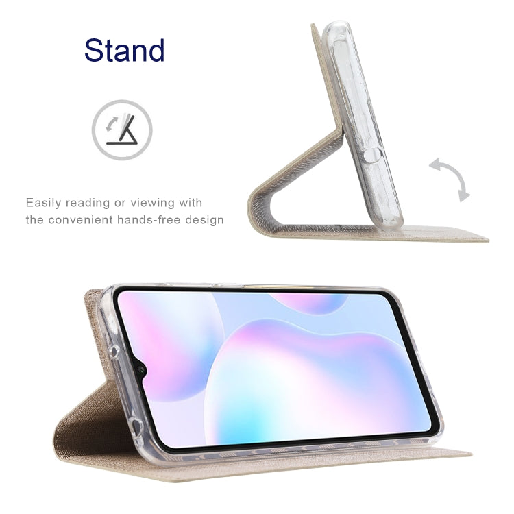 For Sony Xperia 10 III ViLi DMX Series Shockproof TPU + PU Leather Magnetic Attraction Horizontal Flip Case with Card Slot & Holder(Gold) - Nokia Cases by ViLi | Online Shopping UK | buy2fix