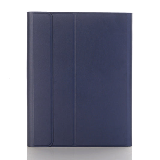 YA870B Detachable Lambskin Texture Round Keycap Bluetooth Keyboard Leather Tablet Case with Pen Slot & Stand For Samsung Galaxy Tab S7 T870 / T875 11 inch 2020(Dark Blue) by buy2fix
