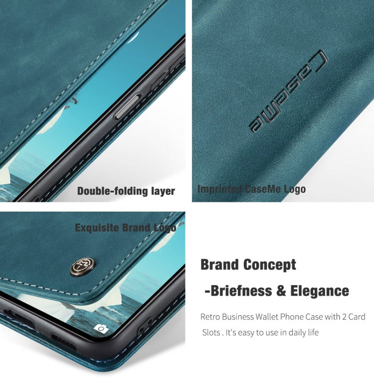 For Xiaomi Mi 11 Lite CaseMe 013 Multifunctional Horizontal Flip Leather Case, with Card Slot & Holder & Wallet(Blue) by CaseMe