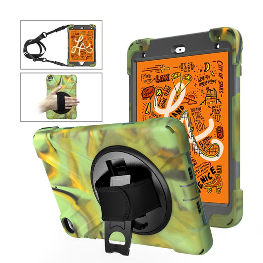 Shockproof Colorful Silicone + PC Protective Case with Holder & Shoulder Strap & Hand Strap For iPad Mini 4 / Mini (2019)(Camouflage) - iPad Mini 4 & 3 & 2 & 1 Cases by buy2fix | Online Shopping UK | buy2fix