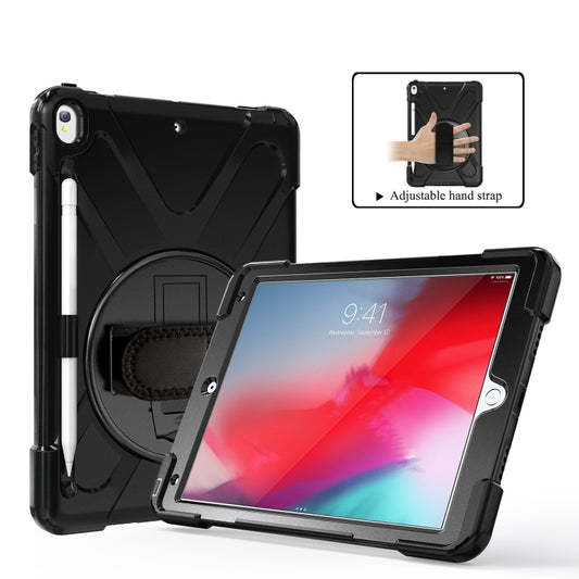 Shockproof Colorful Silicone + PC Protective Case with Holder & Shoulder Strap & Hand Strap & Pen Slot For iPad Pro 10.5(Black) - iPad Pro 10.5 inch Cases by buy2fix | Online Shopping UK | buy2fix