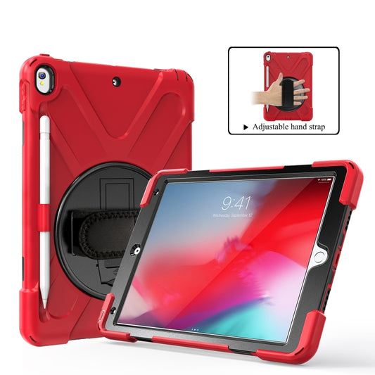 Shockproof Colorful Silicone + PC Protective Case with Holder & Shoulder Strap & Hand Strap & Pen Slot For iPad Pro 10.5(Red) - iPad Pro 10.5 inch Cases by buy2fix | Online Shopping UK | buy2fix