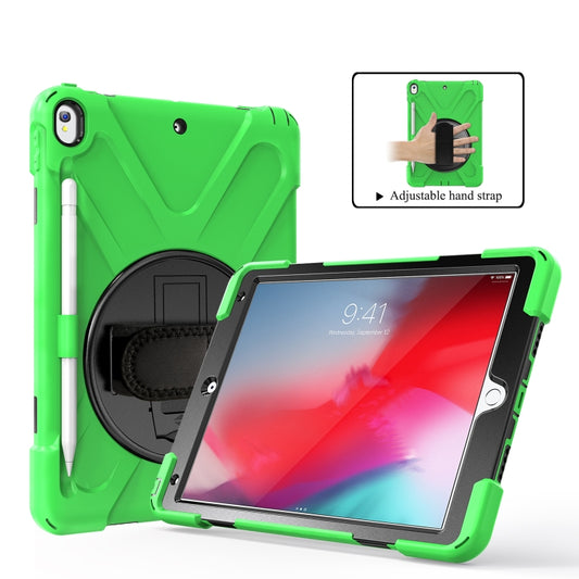 Shockproof Colorful Silicone + PC Protective Case with Holder & Shoulder Strap & Hand Strap & Pen Slot For iPad Pro 10.5(Green) - iPad Pro 10.5 inch Cases by buy2fix | Online Shopping UK | buy2fix