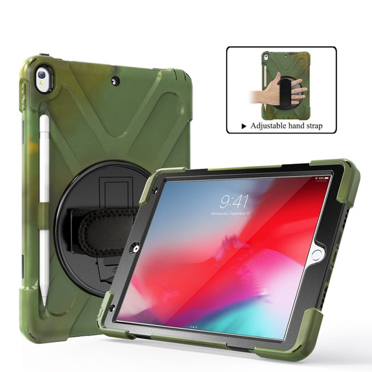 Shockproof Colorful Silicone + PC Protective Case with Holder & Shoulder Strap & Hand Strap & Pen Slot For iPad Pro 10.5(Camouflage) - iPad Pro 10.5 inch Cases by buy2fix | Online Shopping UK | buy2fix
