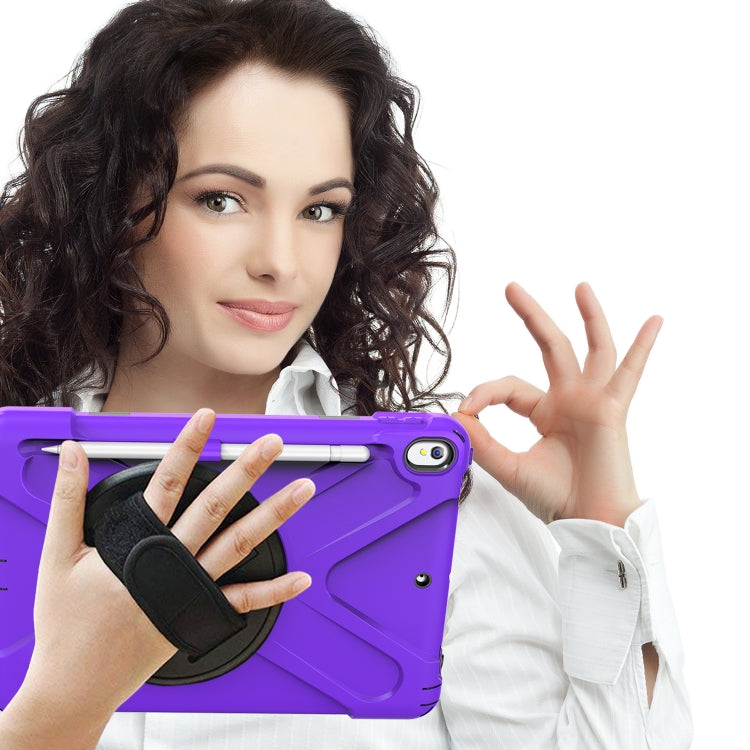 Shockproof Colorful Silicone + PC Protective Case with Holder & Shoulder Strap & Hand Strap & Pen Slot For iPad Pro 10.5(Purple) - iPad Pro 10.5 inch Cases by buy2fix | Online Shopping UK | buy2fix