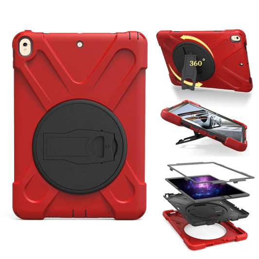 Shockproof Colorful Silicone + PC Protective Case with Holder For iPad Pro 10.5(Red) - iPad Pro 10.5 inch Cases by buy2fix | Online Shopping UK | buy2fix