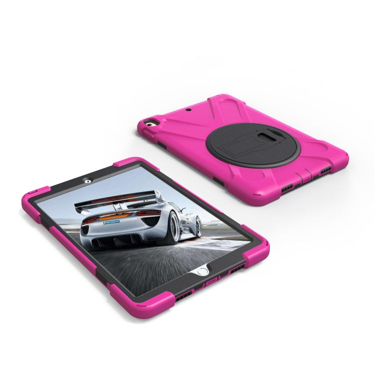 Shockproof Colorful Silicone + PC Protective Case with Holder For iPad Pro 10.5(Rose Red) - iPad Pro 10.5 inch Cases by buy2fix | Online Shopping UK | buy2fix