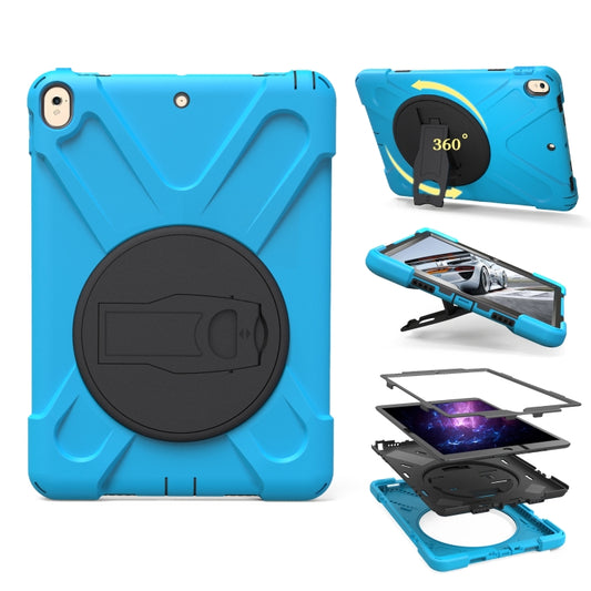 Shockproof Colorful Silicone + PC Protective Case with Holder For iPad Pro 10.5(Baby Blue) - iPad Pro 10.5 inch Cases by buy2fix | Online Shopping UK | buy2fix