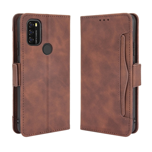 For Blackview A70 (2021) Skin Feel Calf Pattern Horizontal Flip Leather Case with Holder & Card Slots & Photo Frame(Brown) by buy2fix