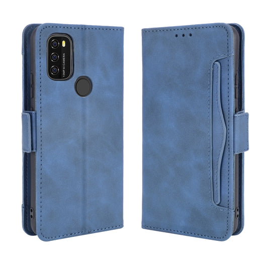 For Blackview A70 (2021) Skin Feel Calf Pattern Horizontal Flip Leather Case with Holder & Card Slots & Photo Frame(Blue) by buy2fix