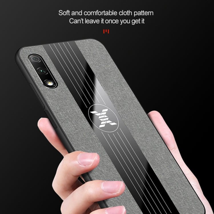 For Huawei Honor 9X Pro XINLI Stitching Cloth Textue Shockproof TPU Protective Case(Brown) - Honor Cases by XINLI | Online Shopping UK | buy2fix