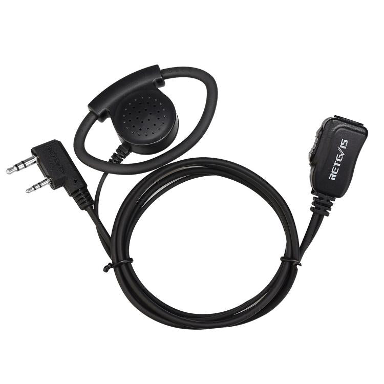 RETEVIS EEK012 Adjustable Contour High Volume K-head Double-needle D-type Ear Hook for H-777/RT-5R/RT1/RT2/RT5 /888s/UV5R - Microphones & Headsets by RETEVIS | Online Shopping UK | buy2fix