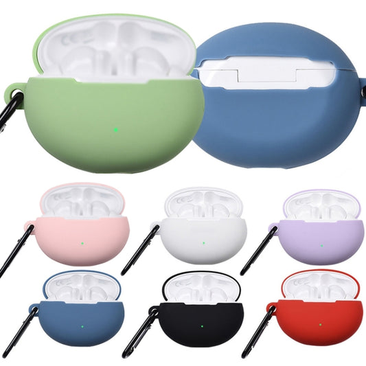 For Huawei FreeBuds 4i Liquid Silicone Earphone Protective Case(Matcha Green) by buy2fix