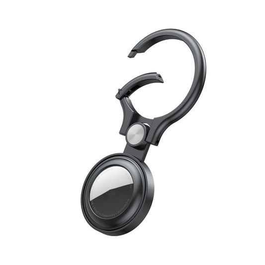 Shockproof Anti-scratch Full Metal Case Cover with Keychain Ring Loop For AirTag(Grey) by MOMAX