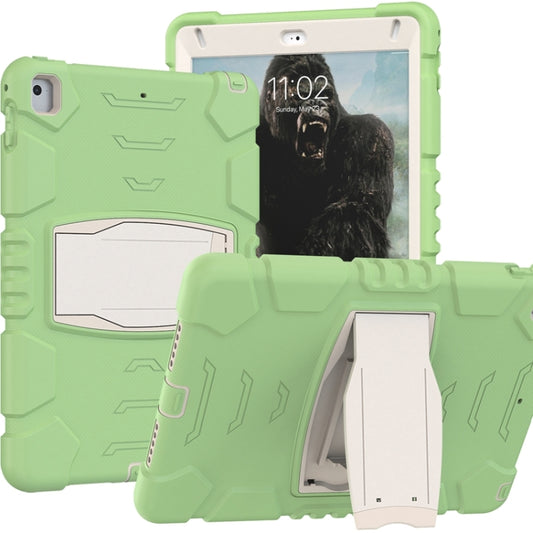 3-Layer Protection Screen Frame + PC + Silicone Shockproof Combination Case with Holder For iPad 9.7 (2018) / (2017) / Air 2 / Pro 9.7(Matcha Green) - iPad Pro 9.7 inch Cases by buy2fix | Online Shopping UK | buy2fix