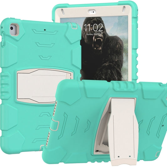 3-Layer Protection Screen Frame + PC + Silicone Shockproof Combination Case with Holder For iPad 9.7 (2018) / (2017) / Air 2 / Pro 9.7(Mint Green) - iPad Pro 9.7 inch Cases by buy2fix | Online Shopping UK | buy2fix