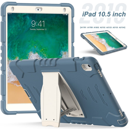 3-Layer Protection Screen Frame + PC + Silicone Shockproof Combination Case with Holder For iPad Pro 10.5 (2019) / (2017)(Cornflower Blue) - iPad Pro 10.5 inch Cases by buy2fix | Online Shopping UK | buy2fix