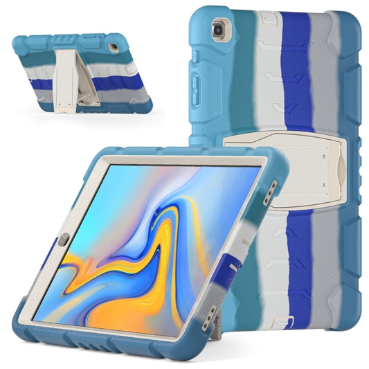 For Samsung Galaxy Tab A 10.1 (2019) T510 3-Layer Protection Screen Frame + PC + Silicone Shockproof Combination Case with Holder(Colorful Blue) - Tab A 10.1 (2019) T510 / T515 by buy2fix | Online Shopping UK | buy2fix