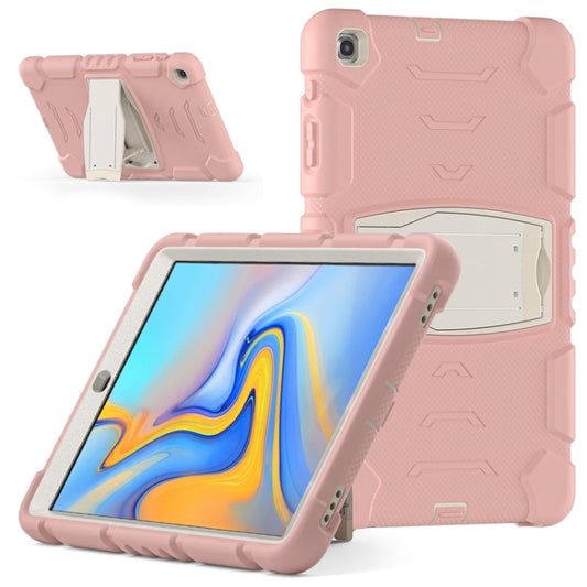For Samsung Galaxy Tab A 10.1 (2019) T510 3-Layer Protection Screen Frame + PC + Silicone Shockproof Combination Case with Holder(Cherry Blossoms Pink) - Tab A 10.1 (2019) T510 / T515 by buy2fix | Online Shopping UK | buy2fix