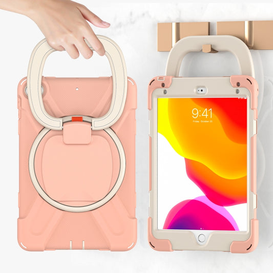 Silicone + PC Protective Case with Holder & Shoulder Strap For iPad mini 5 / 4(Rose Gold) - iPad mini (2019) / mini 5 Cases by buy2fix | Online Shopping UK | buy2fix