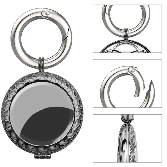 Copper Jewelry Style Shockproof Protective Cover Case with Keychain Hook Loop For AirTag(Black) by MOMAX