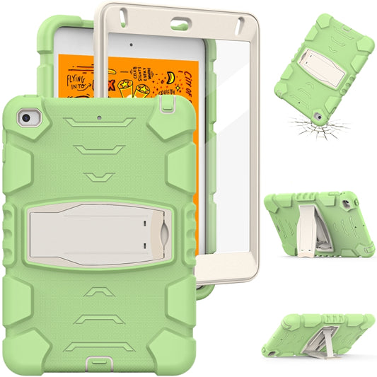 3-Layer Protection Screen Frame + PC + Silicone Shockproof Combination Case with Holder For iPad mini 5 / 4(Matcha Green) - iPad mini (2019) / mini 5 Cases by buy2fix | Online Shopping UK | buy2fix