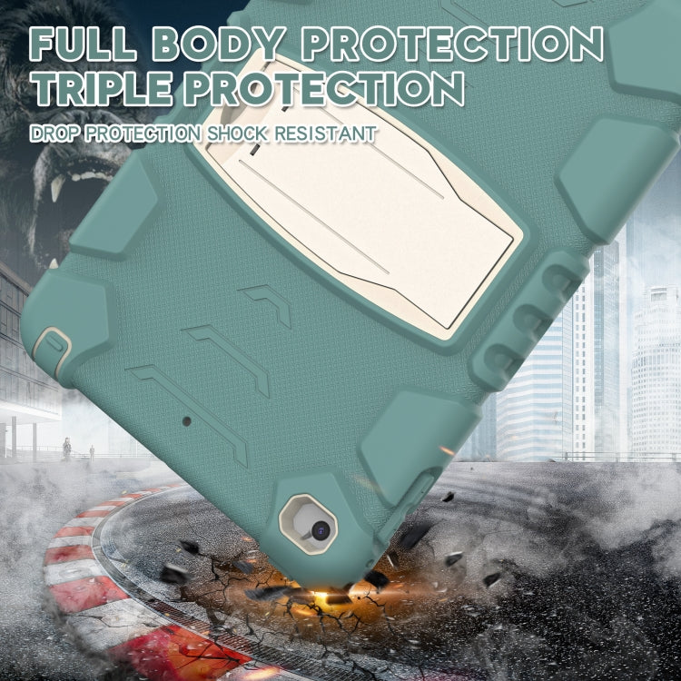 3-Layer Protection Screen Frame + PC + Silicone Shockproof Combination Case with Holder For iPad mini 5 / 4(Emerald Green) - iPad mini (2019) / mini 5 Cases by buy2fix | Online Shopping UK | buy2fix