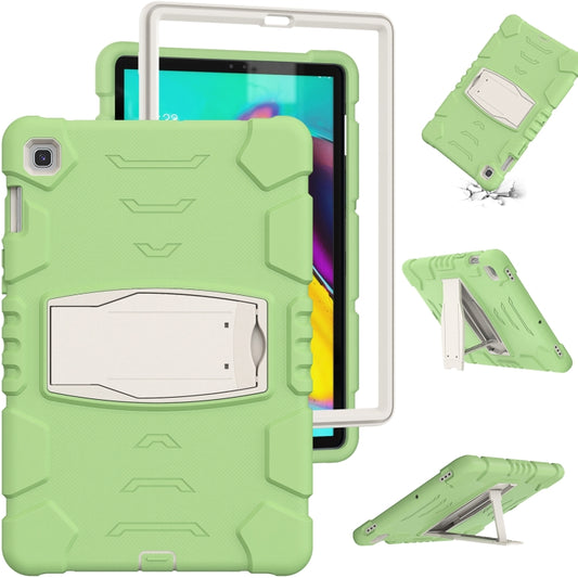 3-Layer Protection Screen Frame + PC + Silicone Shockproof Combination Case with Holder For Samsung Galaxy Tab S5e T720(Matcha Green) - Tab S5E 10.5 T720 / T725 by buy2fix | Online Shopping UK | buy2fix