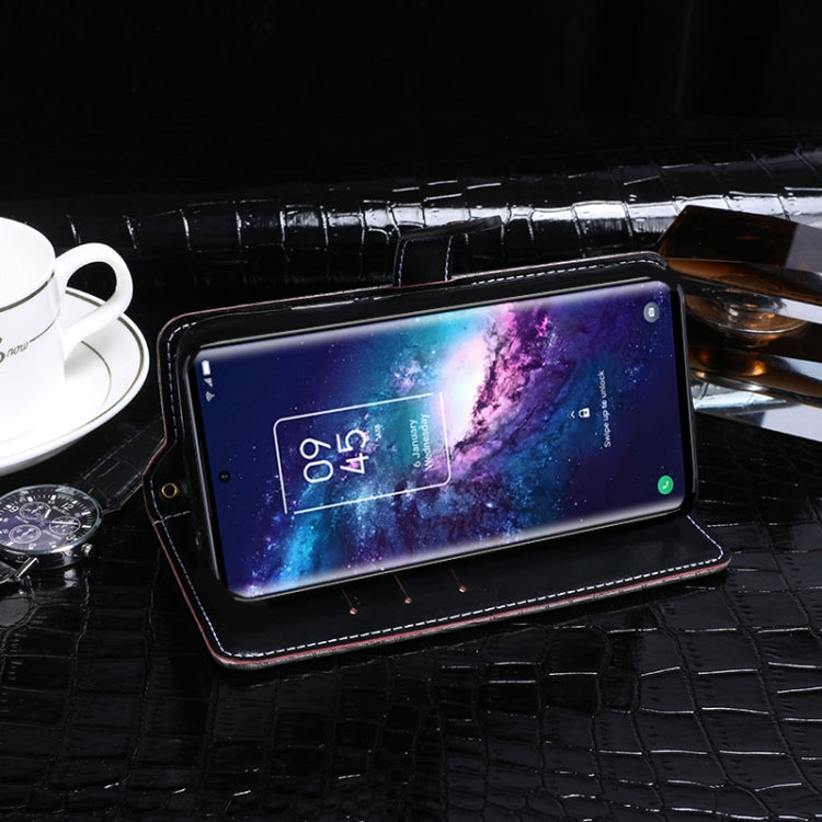 For TCL 20 Pro 5G idewei Crocodile Texture Horizontal Flip Leather Case with Holder & Card Slots & Wallet(Black) - TCL by idewei | Online Shopping UK | buy2fix
