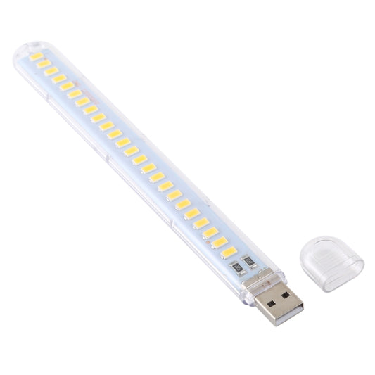 3W 24LEDs 5V 200LM USB LED Book Light Portable Night Light Warm Light - USB Light by buy2fix | Online Shopping UK | buy2fix