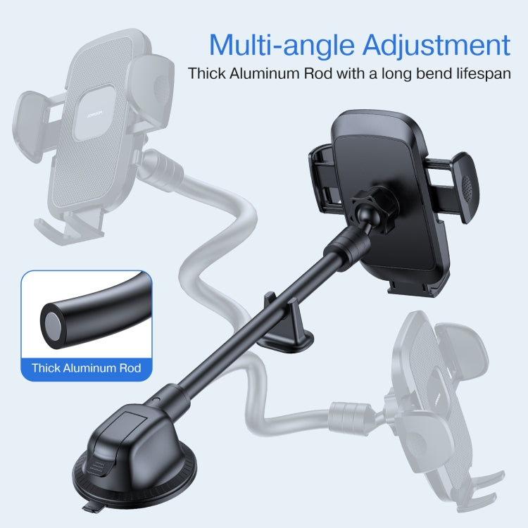 JOYROOM JR-ZS259 360 Degree Rotation Mechanical Car Holder, Style: Long Arm Sucker(Black) - Universal Car Holders by JOYROOM | Online Shopping UK | buy2fix