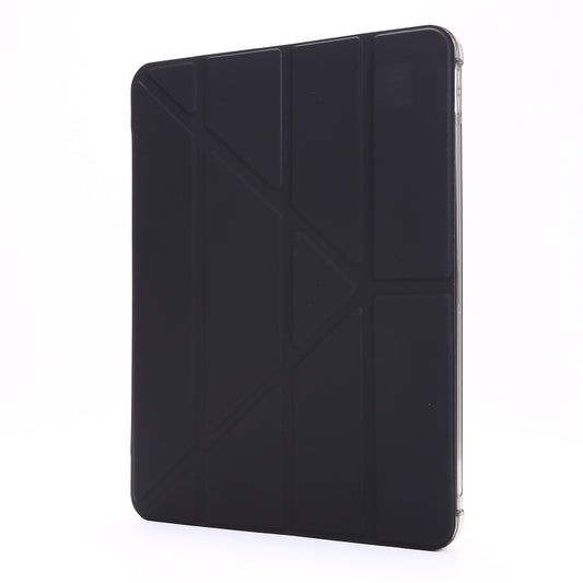 For iPad Pro 11 2022 / 2021 Multi-folding Horizontal Flip PU Leather + Shockproof TPU Tablet Case with Holder & Pen Slot(Black) - iPad Pro 11 (2022/2021) Cases by buy2fix | Online Shopping UK | buy2fix