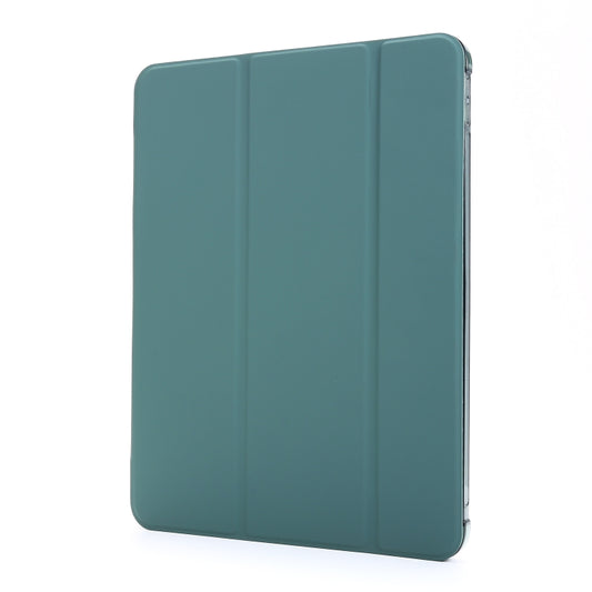 For iPad Pro 12.9 2022 / 2021 Multi-folding Horizontal Flip PU Leather + Shockproof Airbag TPU Tablet Case with Holder & Pen Slot & Wake-up / Sleep Function(Deep Green) - iPad Pro 12.9 (2022/2021) Cases by buy2fix | Online Shopping UK | buy2fix