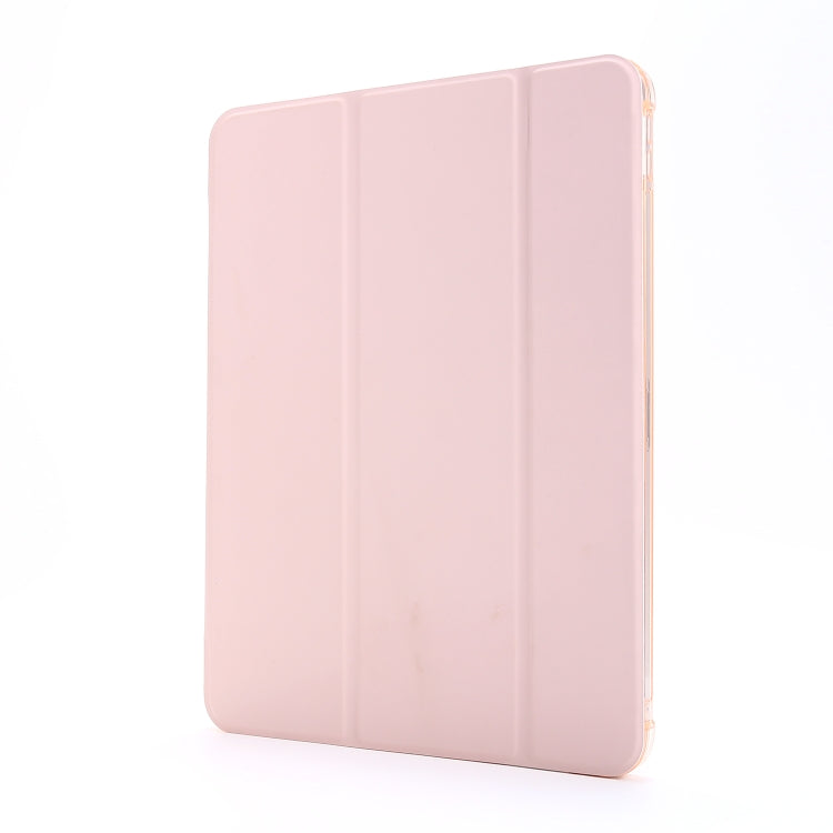 For iPad Pro 12.9 2022 / 2021 Multi-folding Horizontal Flip PU Leather + Shockproof Airbag TPU Tablet Case with Holder & Pen Slot & Wake-up / Sleep Function(Gold) - iPad Pro 12.9 (2022/2021) Cases by buy2fix | Online Shopping UK | buy2fix